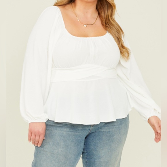 ARULA Tops - NWT Arula Charlotte peplum top, Arula size A